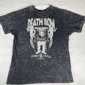 Death Row Records x Crooks & Castles T-Shirt Black Men's Large